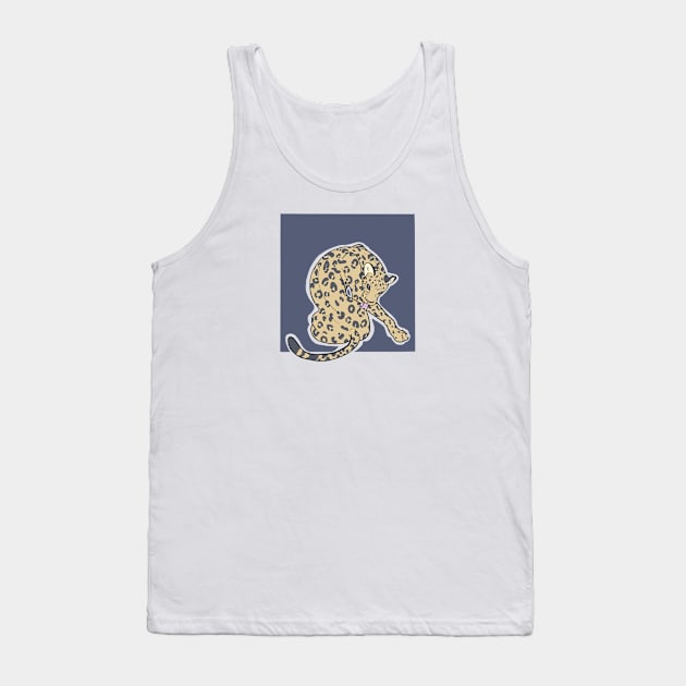 Leopard Bath Square Tank Top by CloudWalkerDesigns